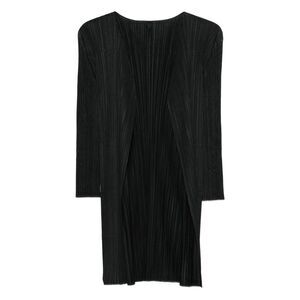 Pleats Please Black Coats - Oversized Coats Women
